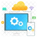 Cloud Management Cloud Network Cloud Connection Icon
