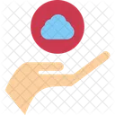 Cloud Services Cloud Support Hand Icon