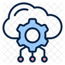 Cloud Services Artificial Icon