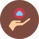 Cloud Services Cloud Support Hand Icon