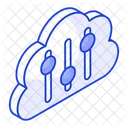 Cloud Setting Adjustment Icon