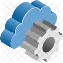 Cloud Computing Settings Symbol