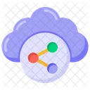 Cloud Share Cloud Technology Cloud Services Icon