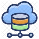 Cloud Shared Database Cloud Storage Cloud Computing Icon