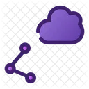 Cloud Sharing Cloud Computing Cloud Network Icon