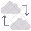 Data Sharing Transfer Cloud Icon