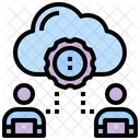 Cloud sharing  Icon