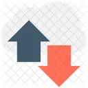 Arrows Cloud Uploading Icon