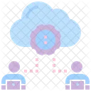 Cloud Sharing Business Cloud Computing Icon