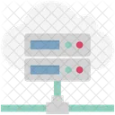 Cloud-Sharing-Server und Cloud-Daten-Sharing  Symbol