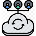 Cloud Sharing User  Icon
