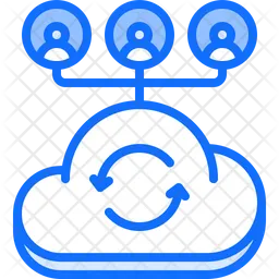 Cloud Sharing User  Icon