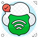 Cloud shield  Icon