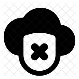 Cloud Shield Rejected  Icon