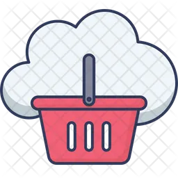 Cloud Shopping  Icon