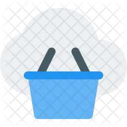 Cloud shopping  Icon