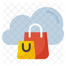 Cloud Shopping  Icon