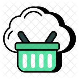 Cloud Shopping  Icon