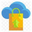 Cloud Shopping Bag  Icon