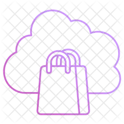 Cloud Shopping Bag  Icon