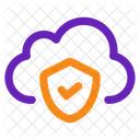 Cloud Sicherheit Cloud Daten Symbol