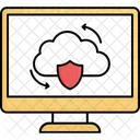 Cloud Sicherheit Cloud Synchronisierung Datensicherheit Symbol