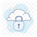 Cloud Sicherheit Cloud Datensicherheit Cloud Datenschutz Symbol