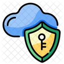 Cloud-Sicherheitsschlüssel  Symbol