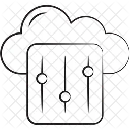 Cloud sliders  Icon