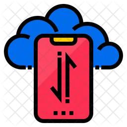 Cloud Smartphone  Icon