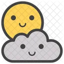 Cloud Smiley Cloud Face Cloud Design Icon