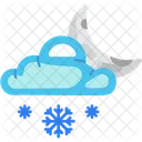 Cloud Snow Moon  Icon
