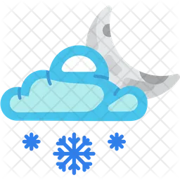 Cloud Snow Moon  Icon