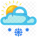Cloud Snow Sun  Icon