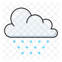 Cloud Snowing Snowflake Icon