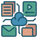 Cloud Solutions Cloud Economy Cloud Computing Icon