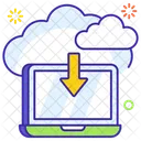 Cloud Sourcing Cloud Download Save Data Icon