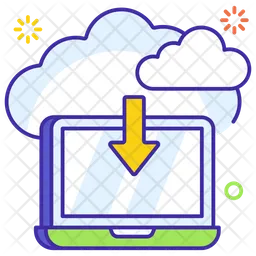 Cloud Sourcing  Icon