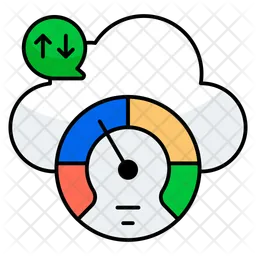 Cloud speed test  Icon