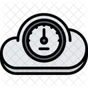 Cloud Speedometer  Icon
