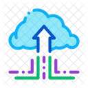 Fintech Cloud Speicher Symbol