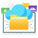 Cloud Datenbank Cloud Hosting Cloud Speicher Symbol