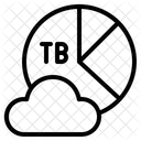 Speicher Datenbank Cloud Symbol