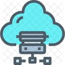 Cloud Speicher Netzwerk Symbol