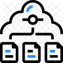 Cloud Speicher Netzwerk Symbol