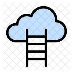 Cloud Stair  Icon