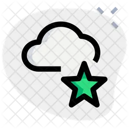 Cloud Star  Icon