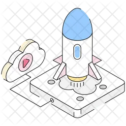 Cloud Startup  Icon