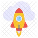 Cloud Startup Cloud Launch Cloud Initiation Icon
