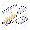 Business Analysis Growth Statistics Cloud Statistics Icon